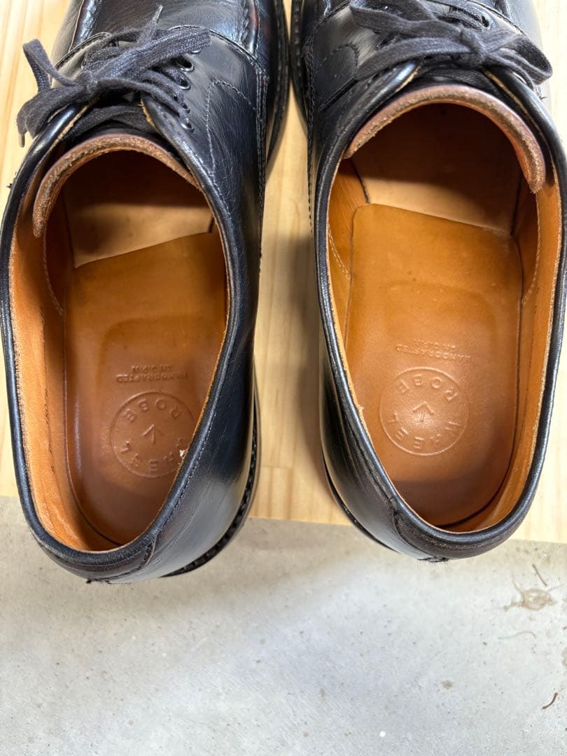 WHEEL ROBE ヘビーステッチングモックトゥ 8D ブラック