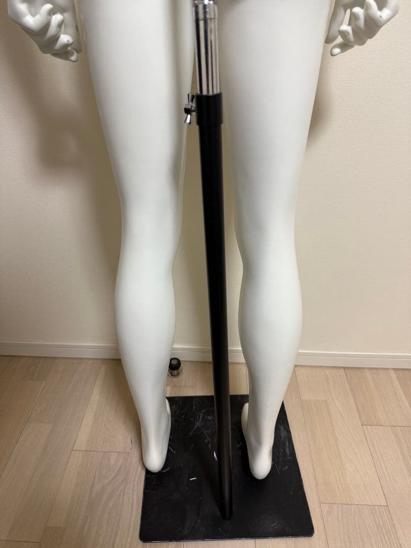 男性　全身トルソー　マネキン　白　高さ調整可能　ディスプレイ　店舗用品　ビジネス