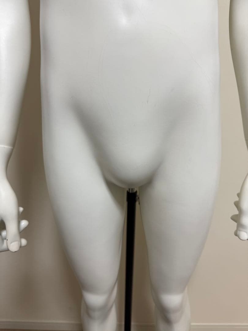 男性　全身トルソー　マネキン　白　高さ調整可能　ディスプレイ　店舗用品　ビジネス