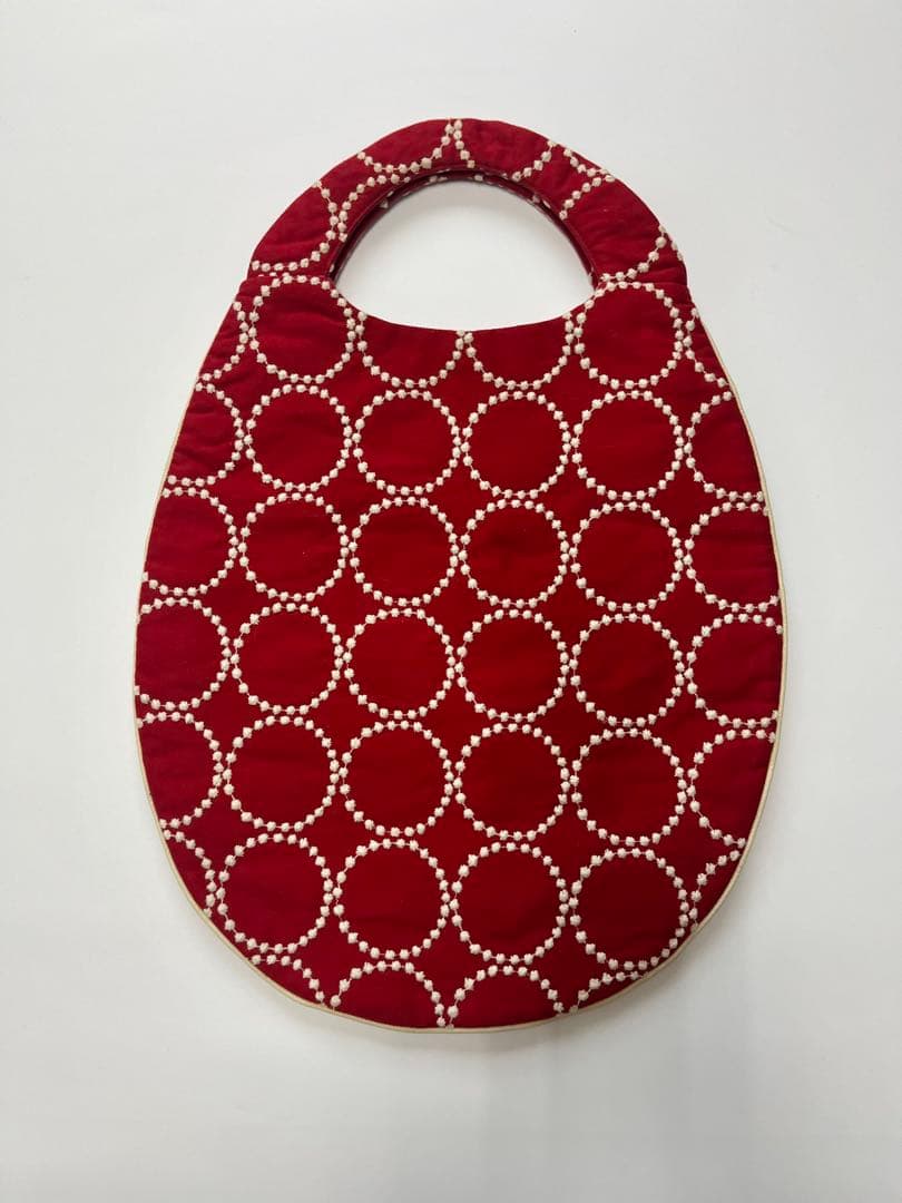 美品⭐︎ミナペルホネン タンバリン エッグバッグ　赤