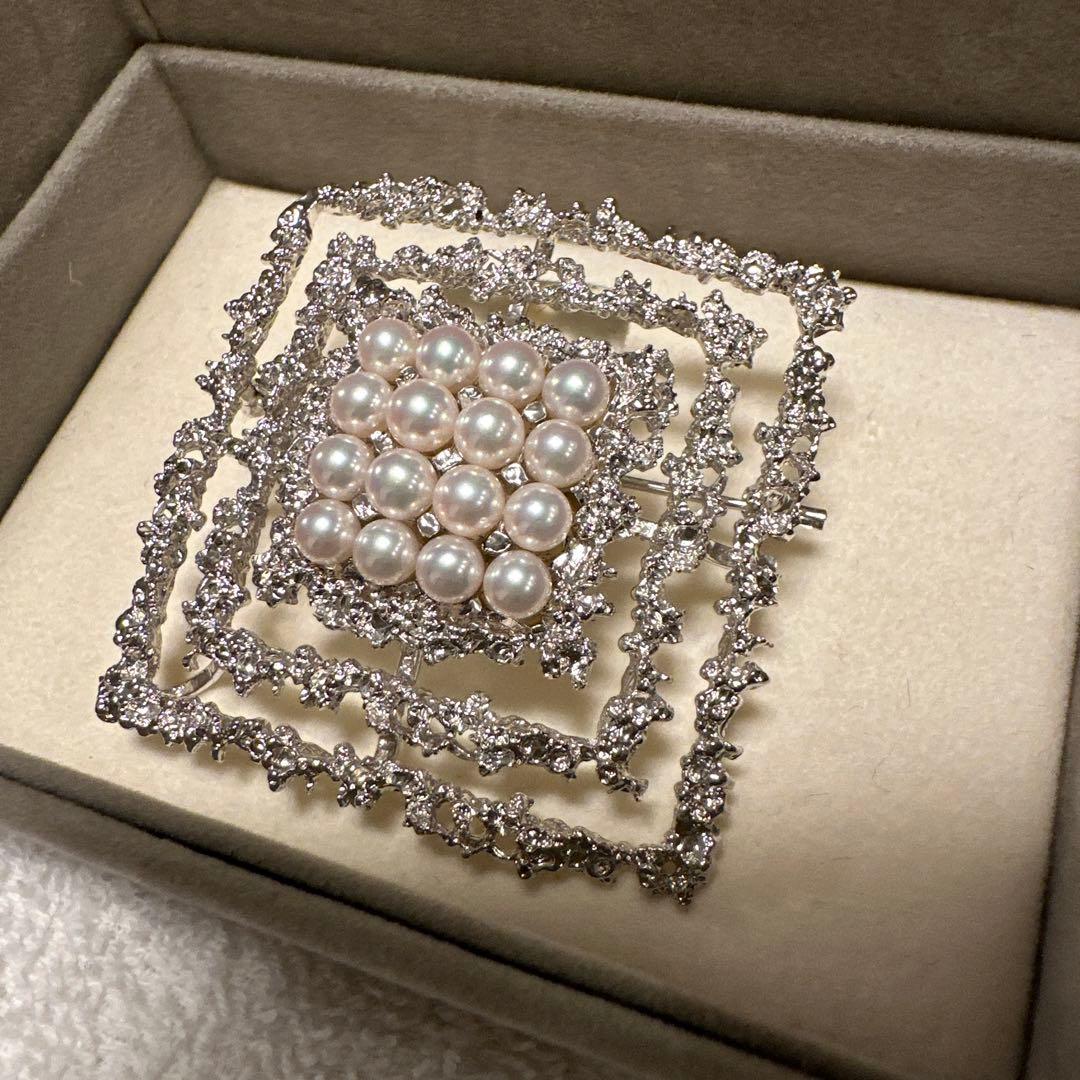 TASAKI　田崎真珠パール シルバー ブローチ