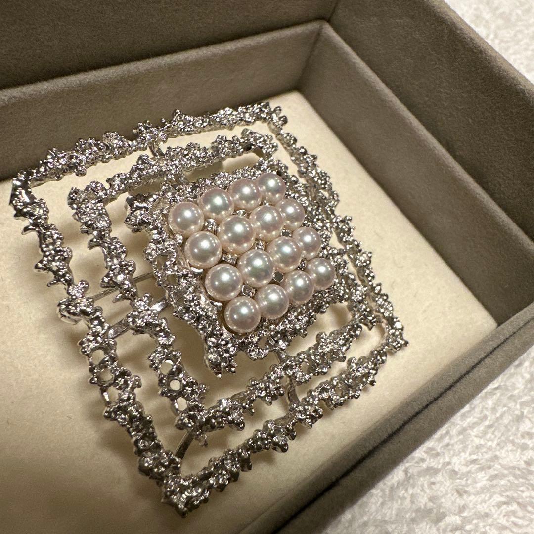 TASAKI　田崎真珠パール シルバー ブローチ