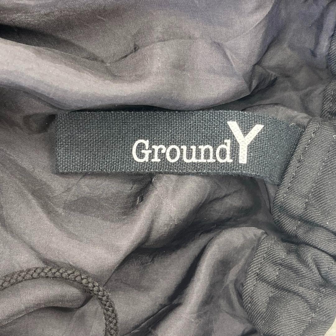 【美品】グラウンドワイ・サルエルパンツ・ギャバギャザー・ギャバジン・シワギャバ