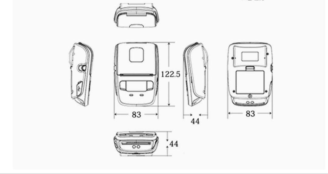スター精密 モノクロ モバイルプリンター SM-L200-UB40 JP
