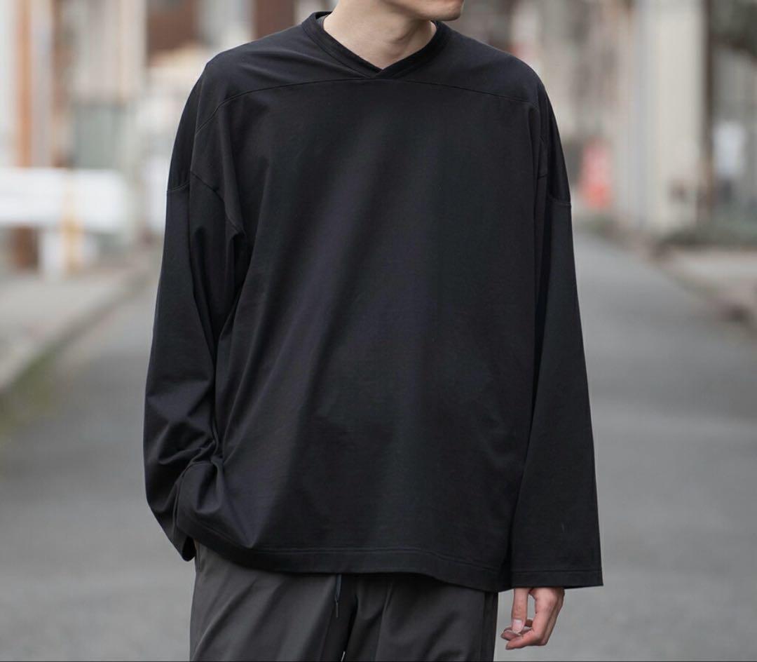 新品 AFTERHOURS アフターアワーズ ゲームシャツ ロンT フリー 黒
