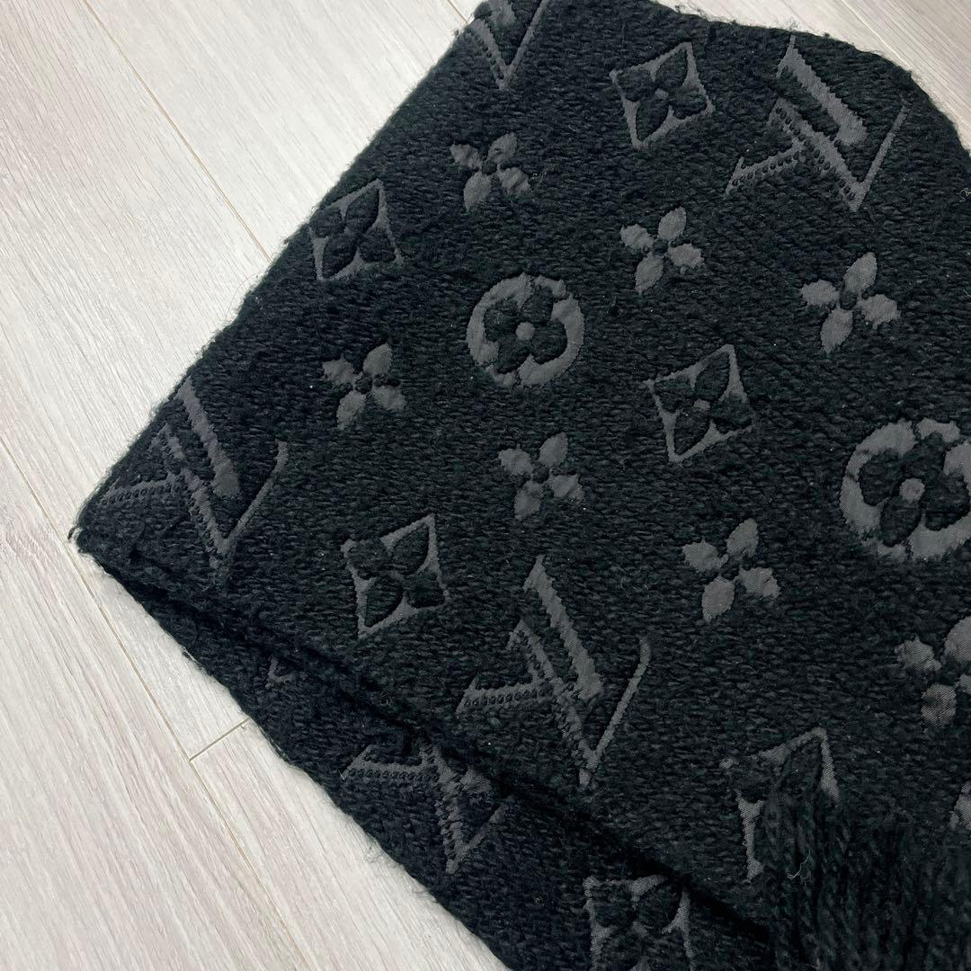 ルイヴィトンマフラー　ブラック