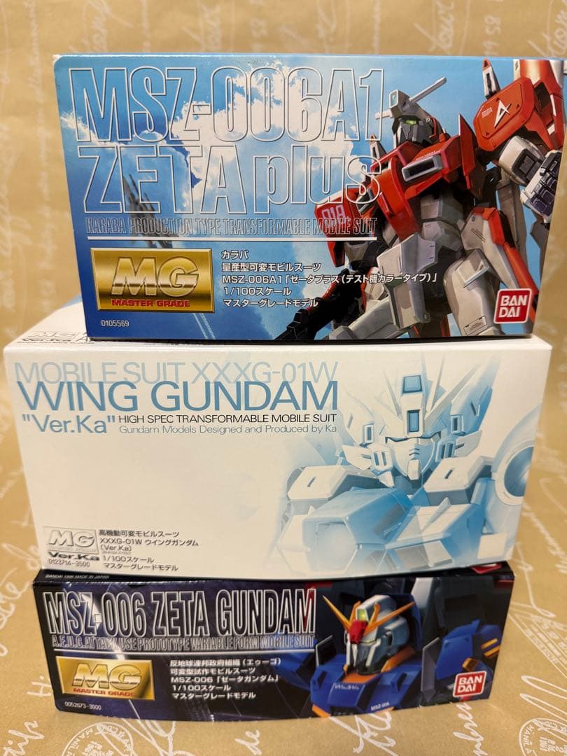 ガンプラセット MG RG等　MSZ-006A1 ZETA plus 他