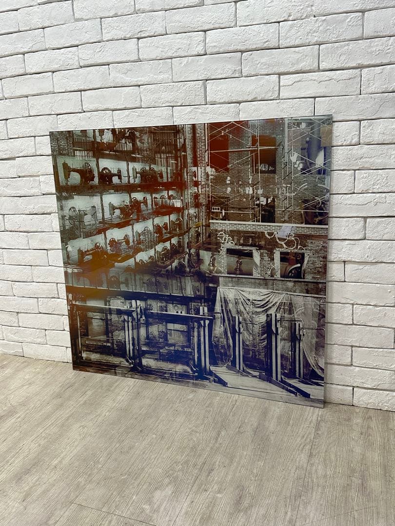 【東京都23区配送無料】定価5万円 ガラスアート 絵　ポスター　飾り　cm