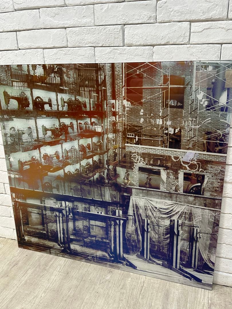 【東京都23区配送無料】定価5万円 ガラスアート 絵　ポスター　飾り　cm