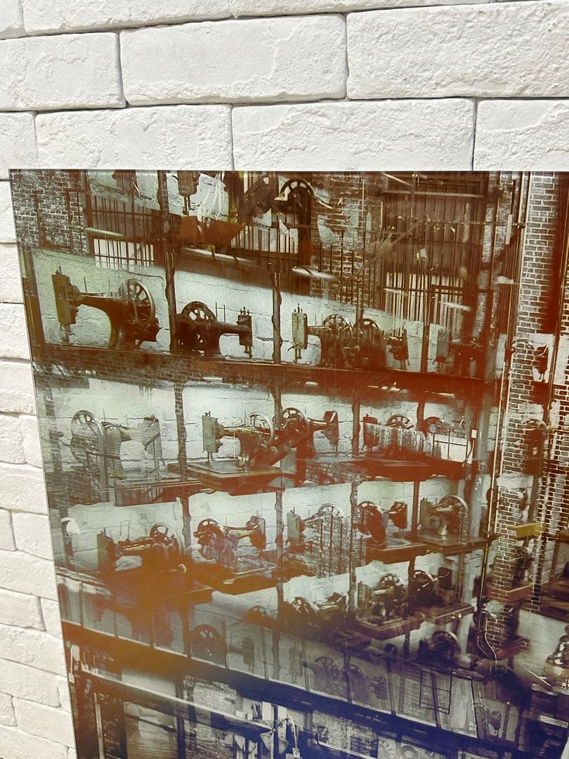 【東京都23区配送無料】定価5万円 ガラスアート 絵　ポスター　飾り　cm