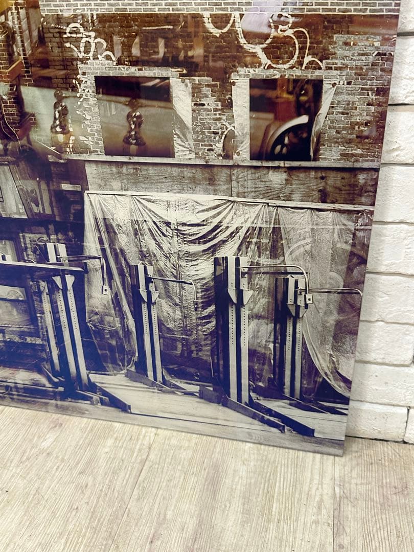 【東京都23区配送無料】定価5万円 ガラスアート 絵　ポスター　飾り　cm