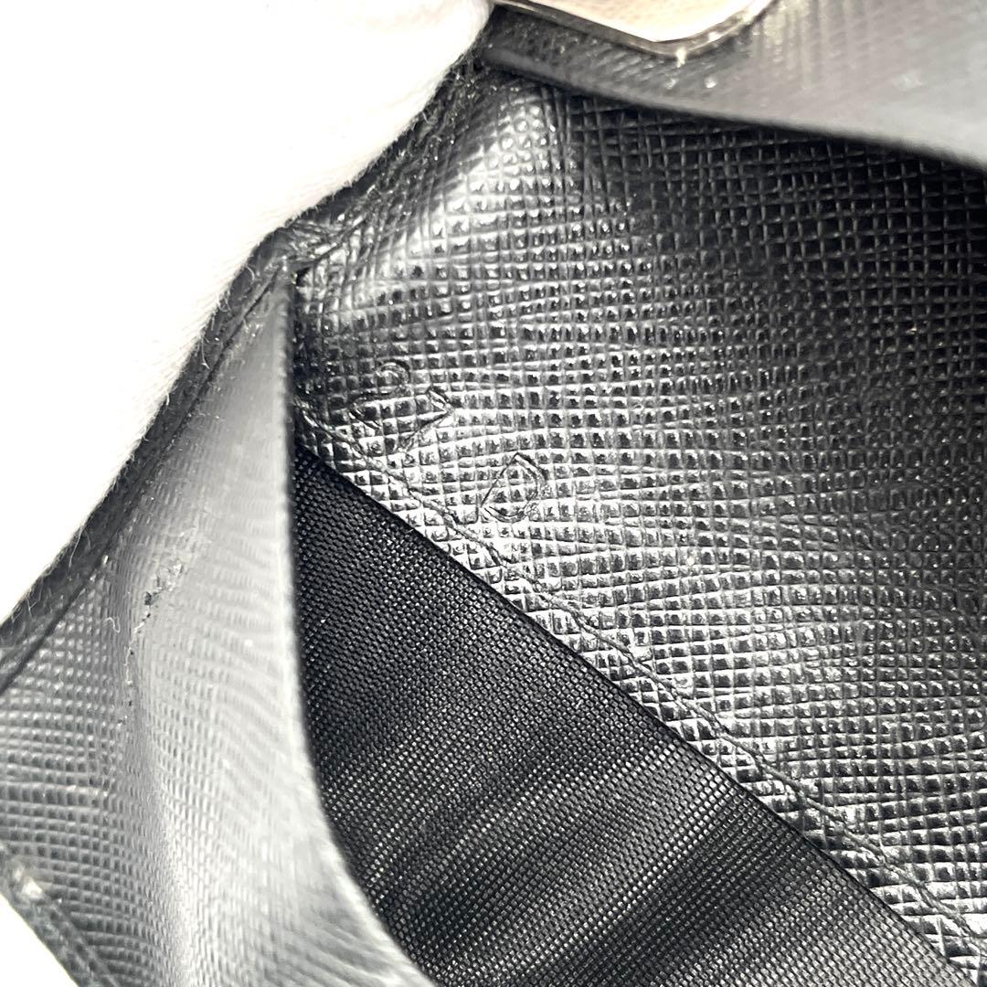 【美品】プラダ 6連 キーケース 三角ロゴ サフィアーノレザー ユニセックス 黒