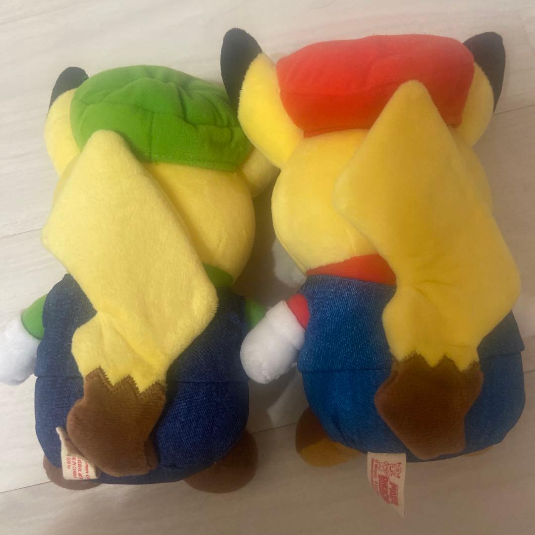【本日限定】マリオ ルイージ ピカチュウ ぬいぐるみ ポケモンセンター セット
