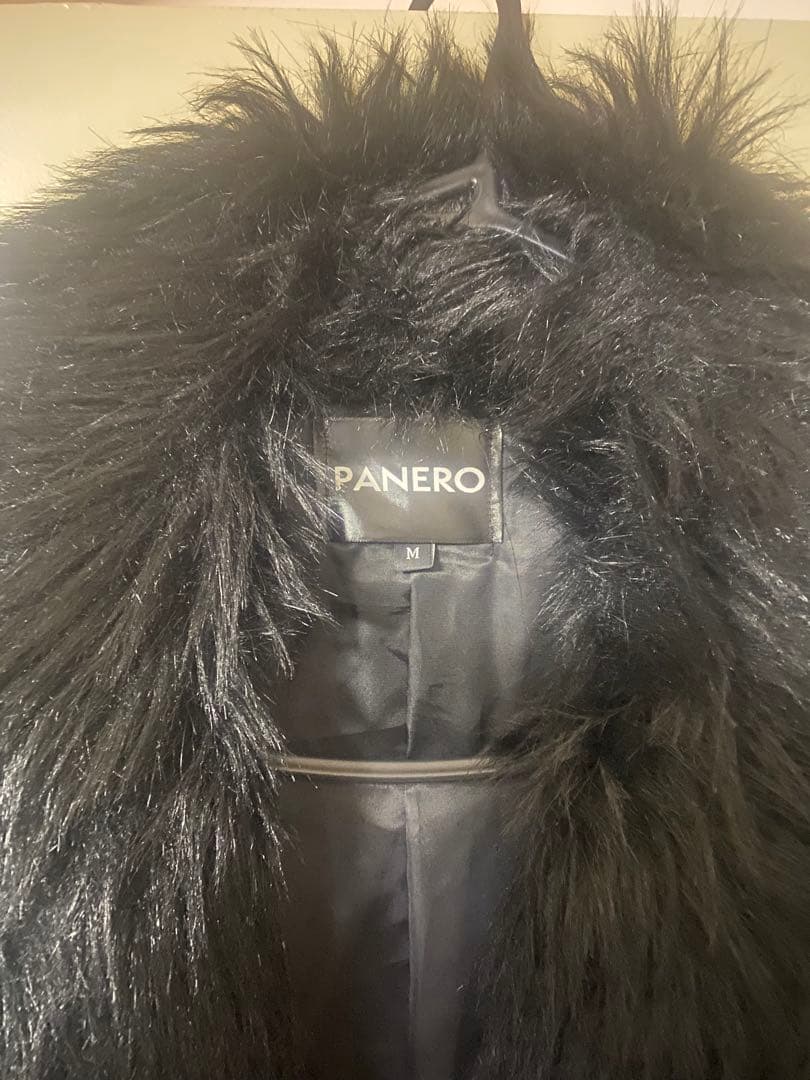PANERO パネロ 黒 ファーロングコート
