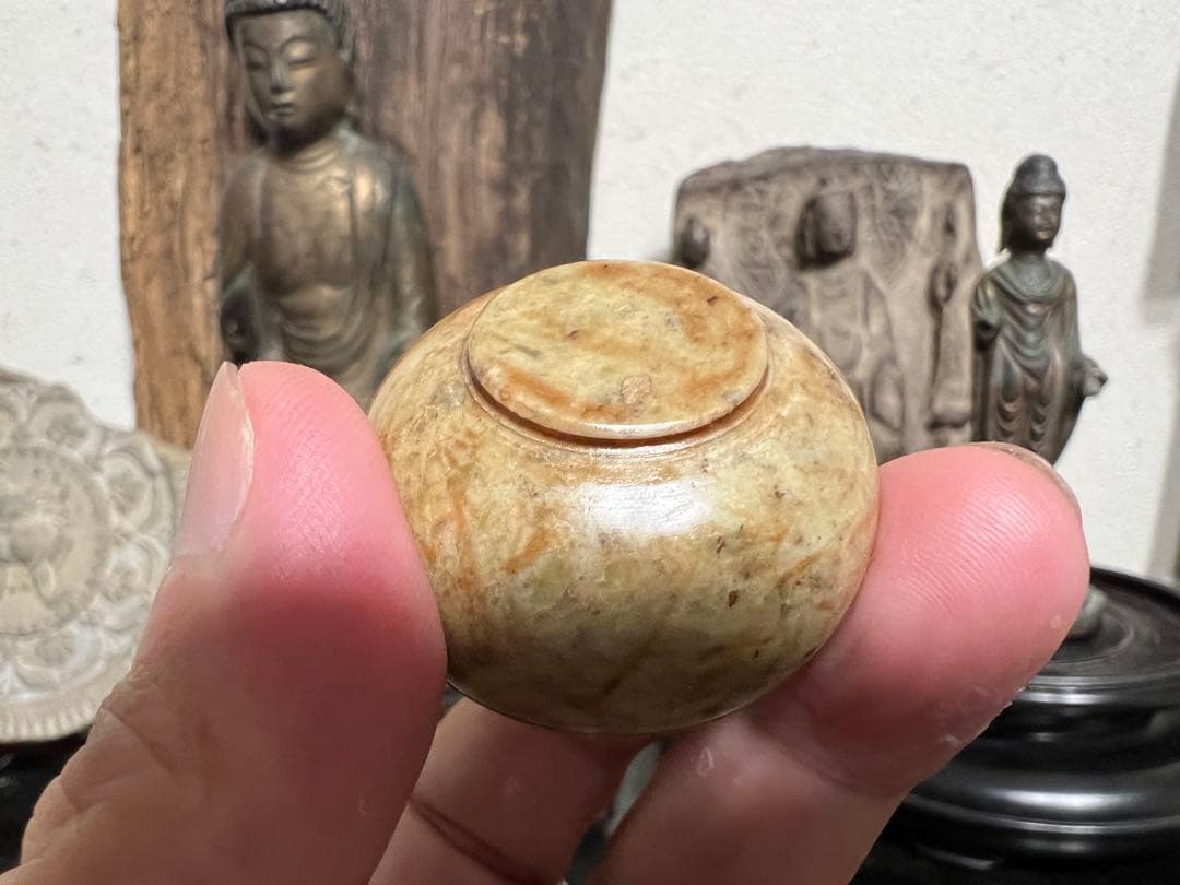 アフガニスタン 鎮壇具 舎利容器 仏教美術 滑石 仏像 発掘 出土 骨董 古美術