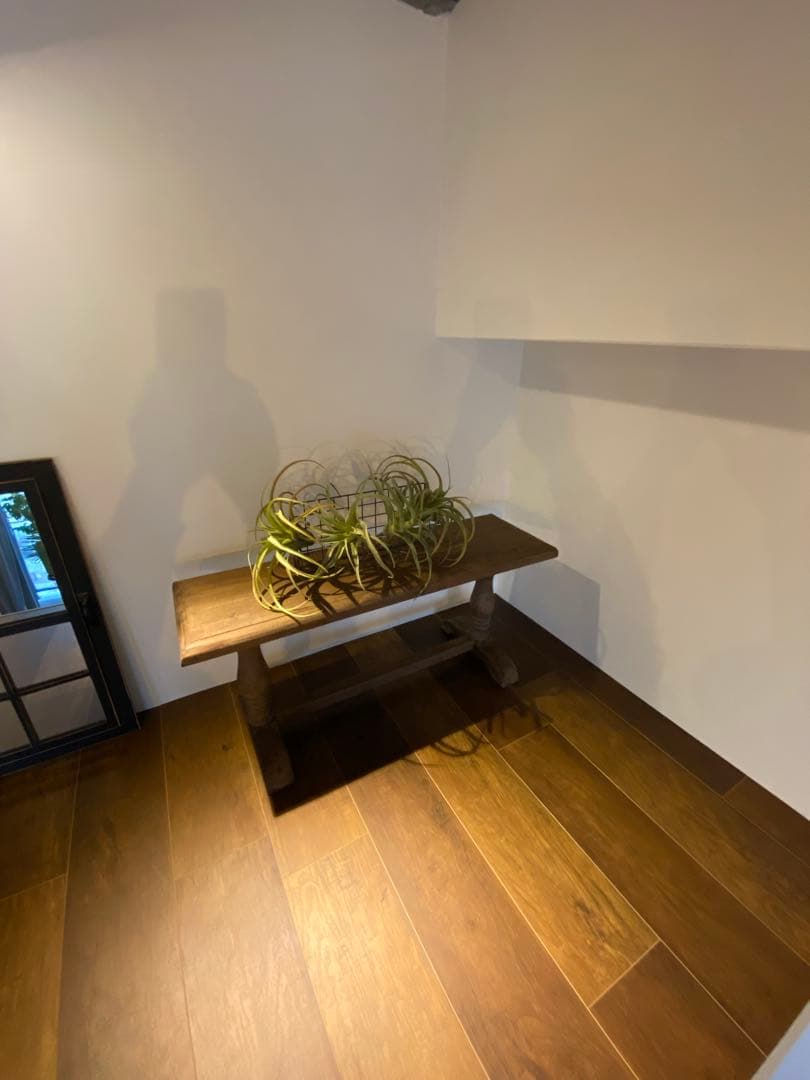 木製シンプルベンチ W78cm +木製ラダー スリム 160cm