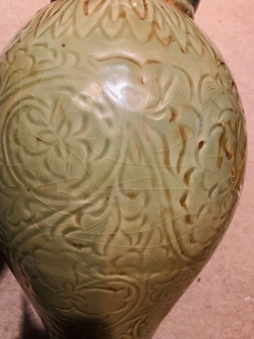 中国清時代竜泉窯大花瓶