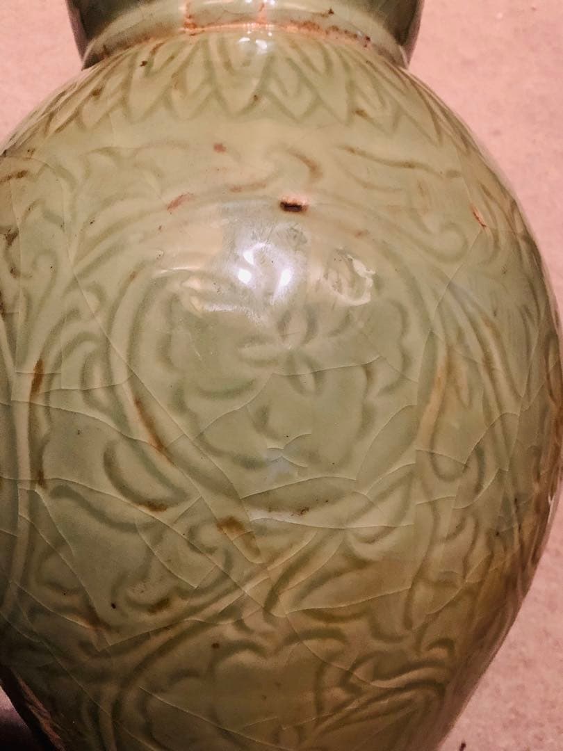 中国清時代竜泉窯大花瓶