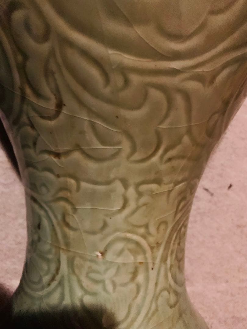 中国清時代竜泉窯大花瓶