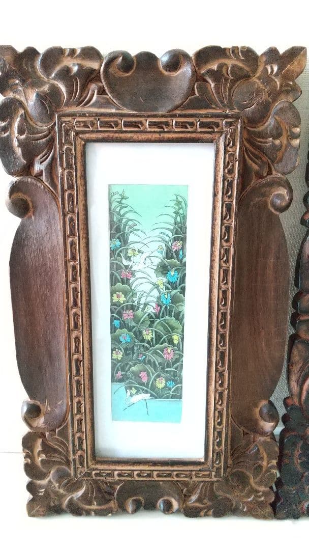 新品★バリ島 ウブド★絵画セット★額縁★フレーム ラグジュアリーリゾート