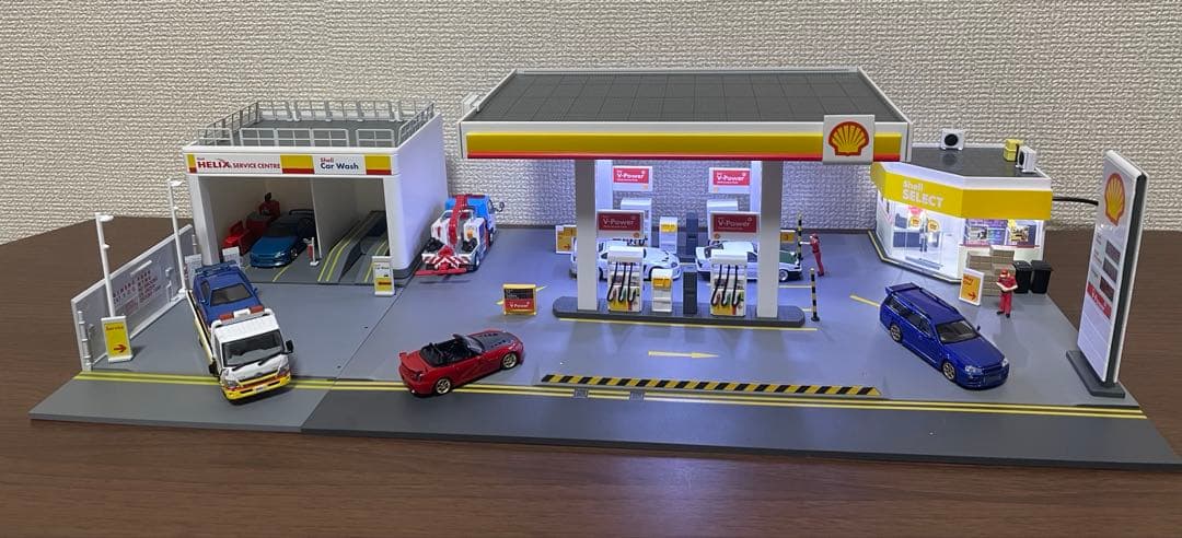 l*6様 1/64 シェル ジオラマ minigt トミカ ホットウィール ka