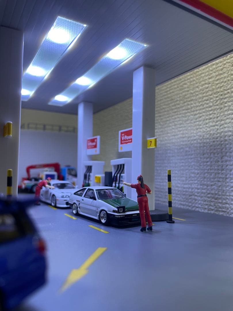 l*6様 1/64 シェル ジオラマ minigt トミカ ホットウィール ka