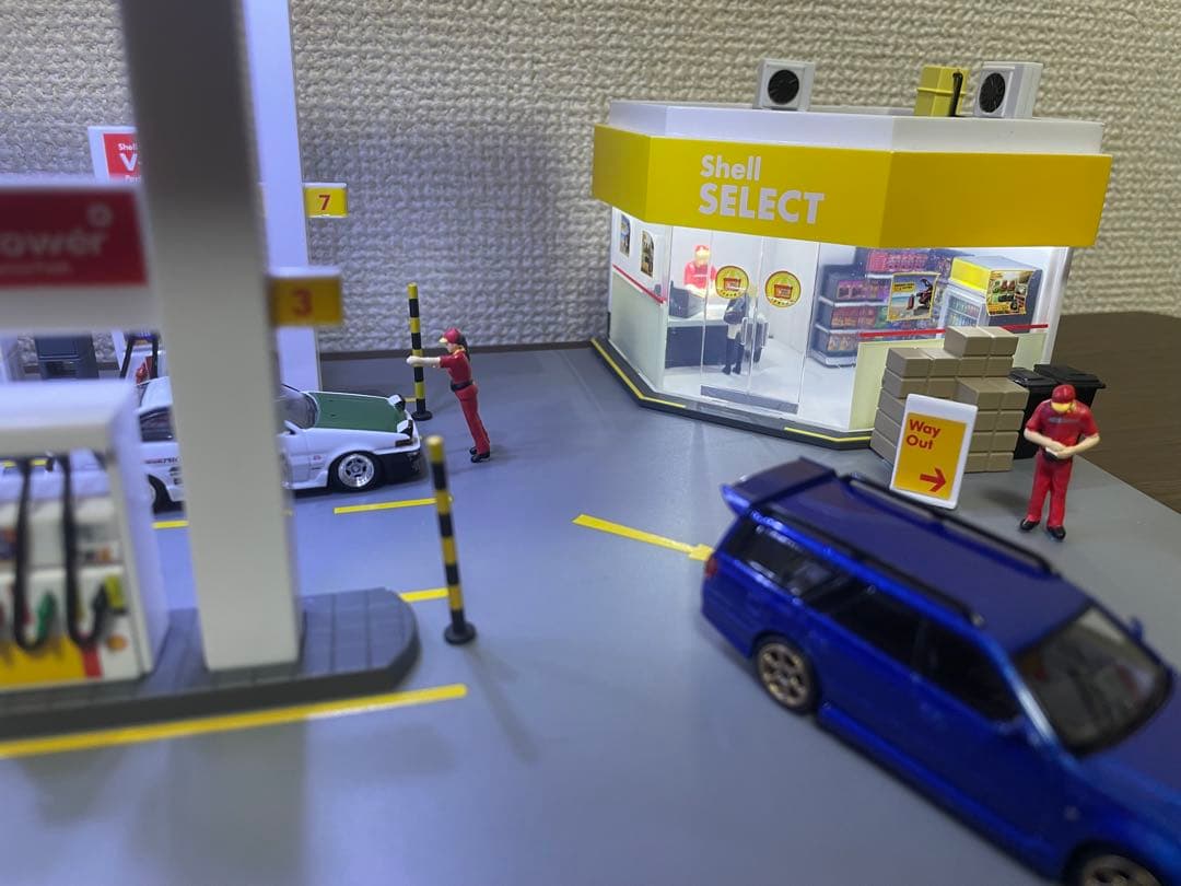 l*6様 1/64 シェル ジオラマ minigt トミカ ホットウィール ka