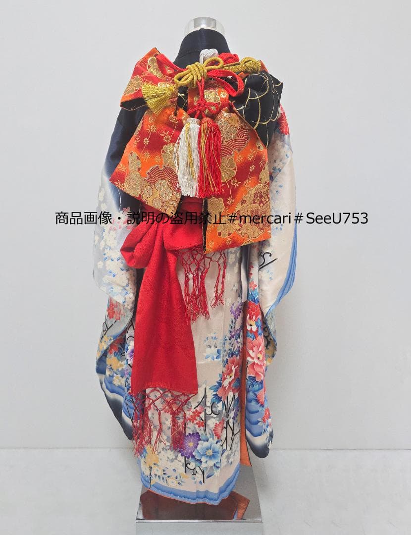 七五三　7歳　正絹　着物　セット　女の子 *c82