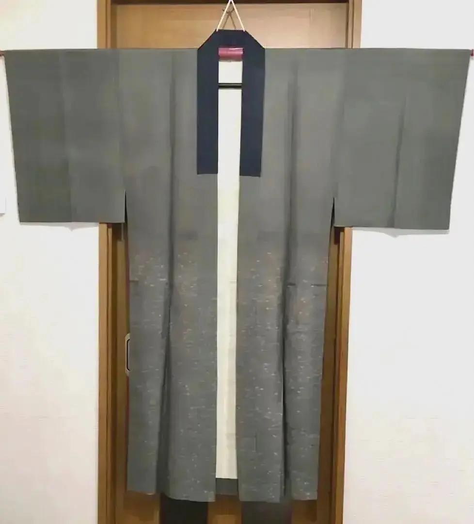 浮世絵美人画 男物長襦袢 江戸の風情 手描き時代物 Antique Ukiyoe