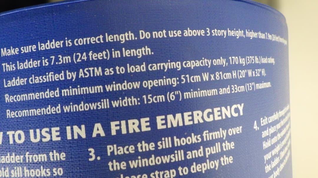 780/非常用スチールはしご　First Alert 避難はしご EL53W-2