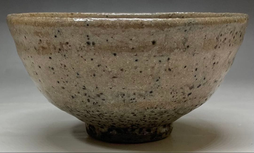 井戸茶碗　李朝時代　箱付(四方桟) 　s031