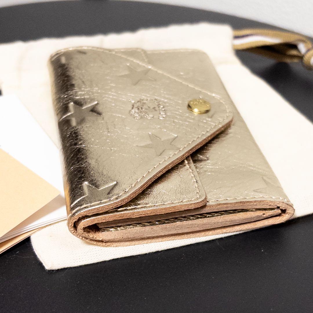 IL BISONTE 財布 プラチナ 日本限定 スター イルビゾンテ ゴールド