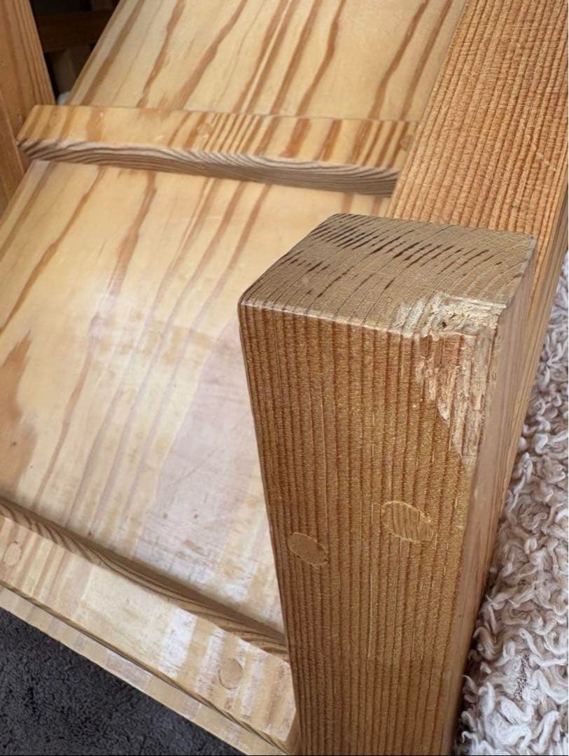 【職人手作り】木製 2階建て ドッグハウス スロープ　無垢材 おしゃれインテリア