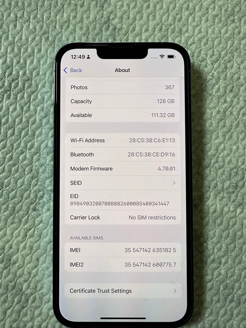 Apple iPhone13 Pro 128GB シエラブルー モデル 国際版