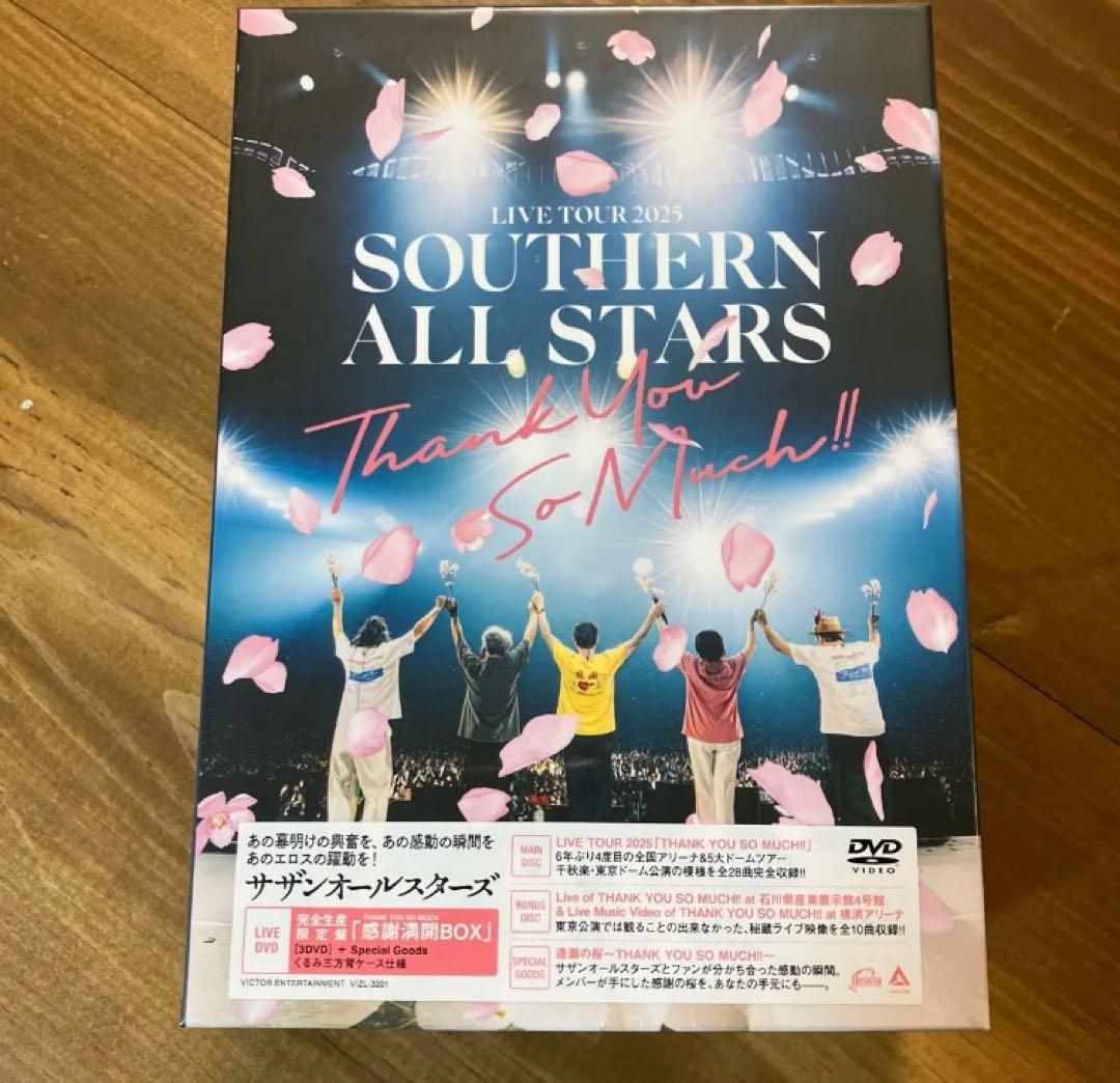 新品　限定盤　サザン LIVE 2025 THANK YOU SO MUCH!!
