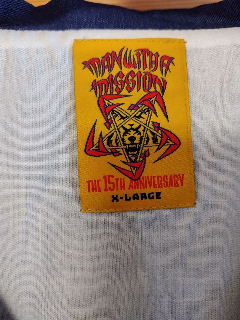 MAN WITH A MISSION デニム風コーチジャケット XLサイズ