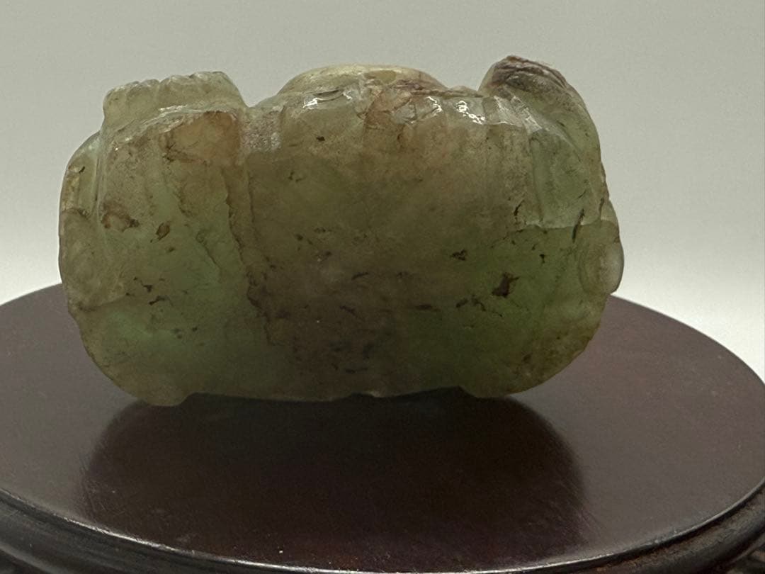 翡翠　布袋　置物　重さ約262g 送料込み251011