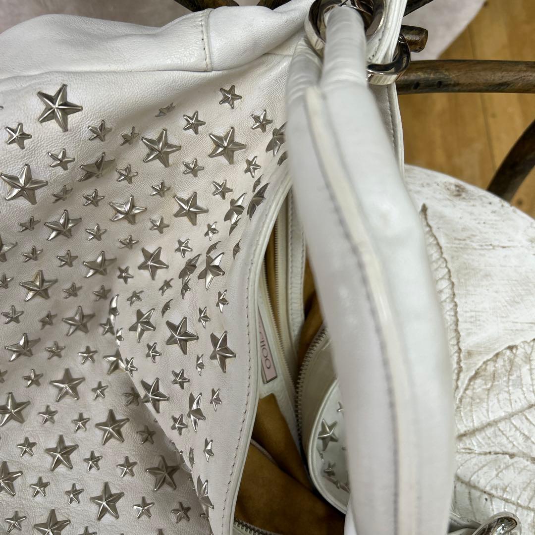 ❣️バーゲンジミーチュウ　星スタッズ　真っ白バック‼️