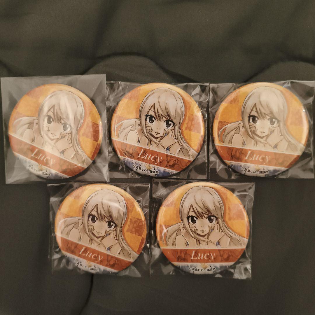 フェアリーテイル 缶バッジ 5点セット
