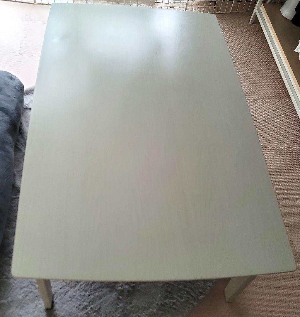 ホワイト 電気こたつ ファン付き