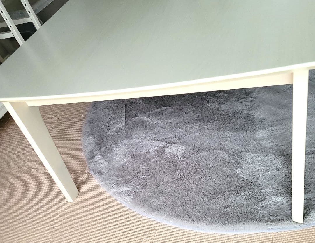 ホワイト 電気こたつ ファン付き