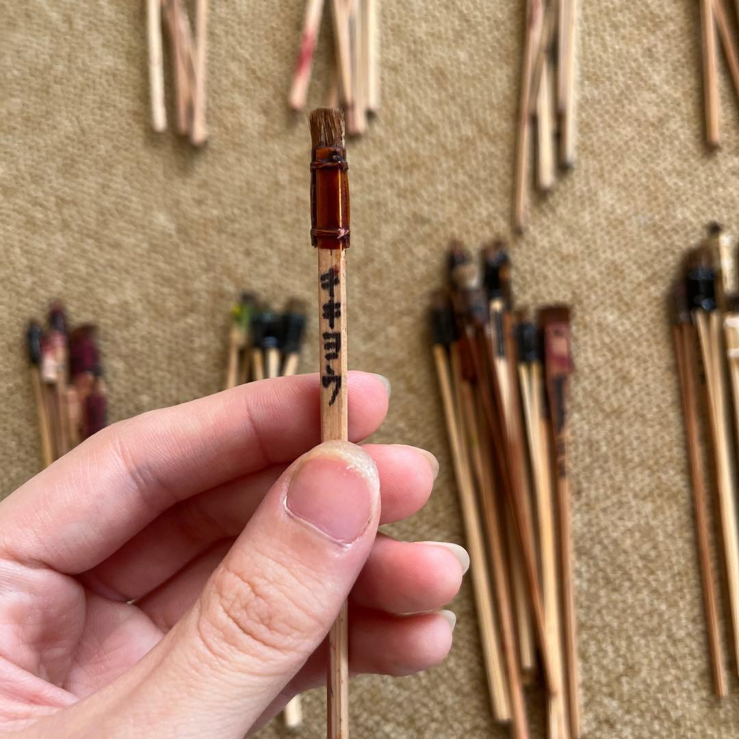 紅型用刷り込み刷毛　74本