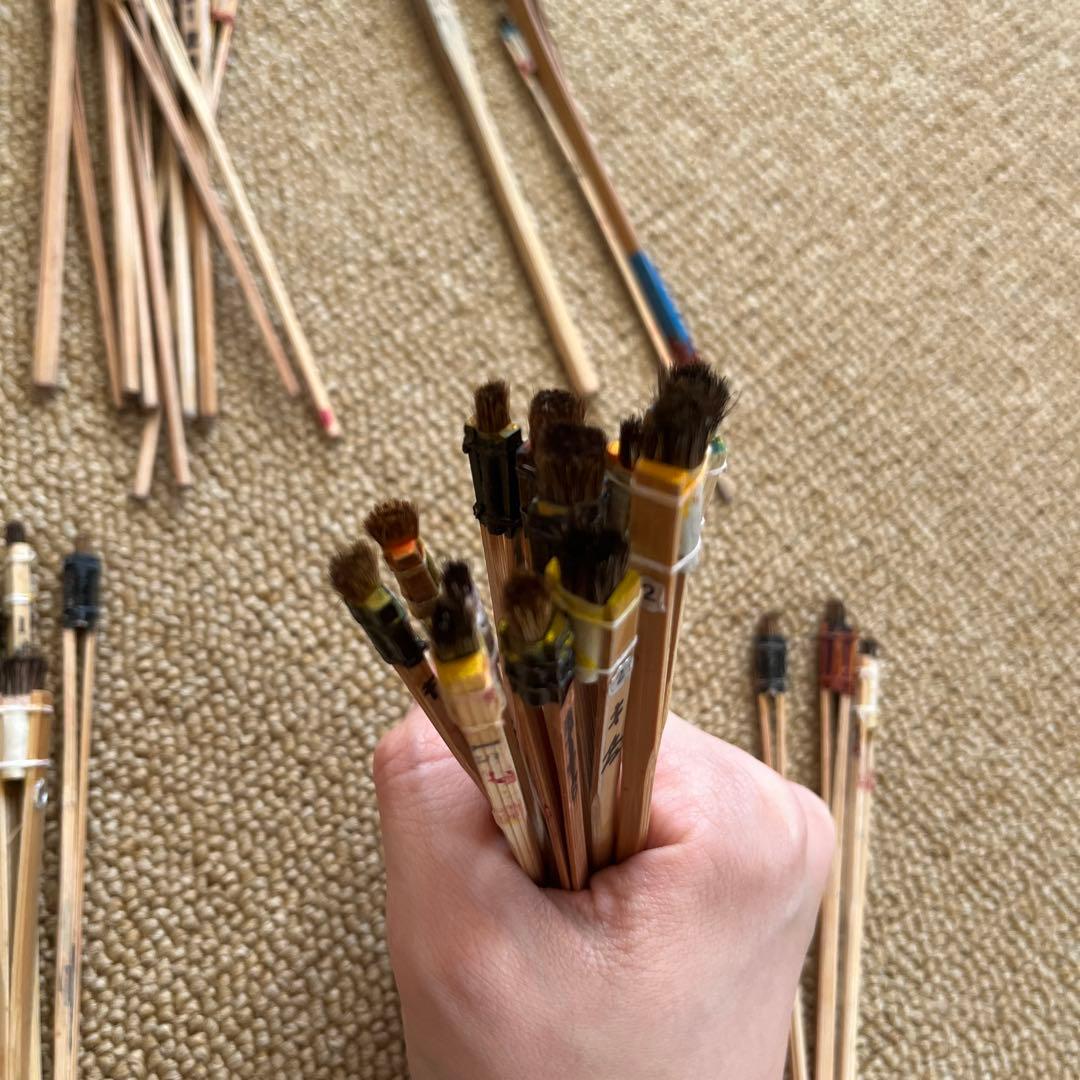 紅型用刷り込み刷毛　74本