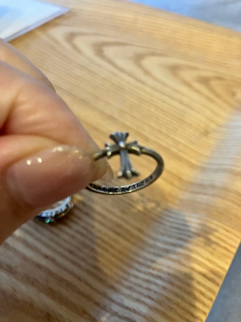 クロムハーツ　リング　セット　シルバー バブルガムリング　CHクロス　9号