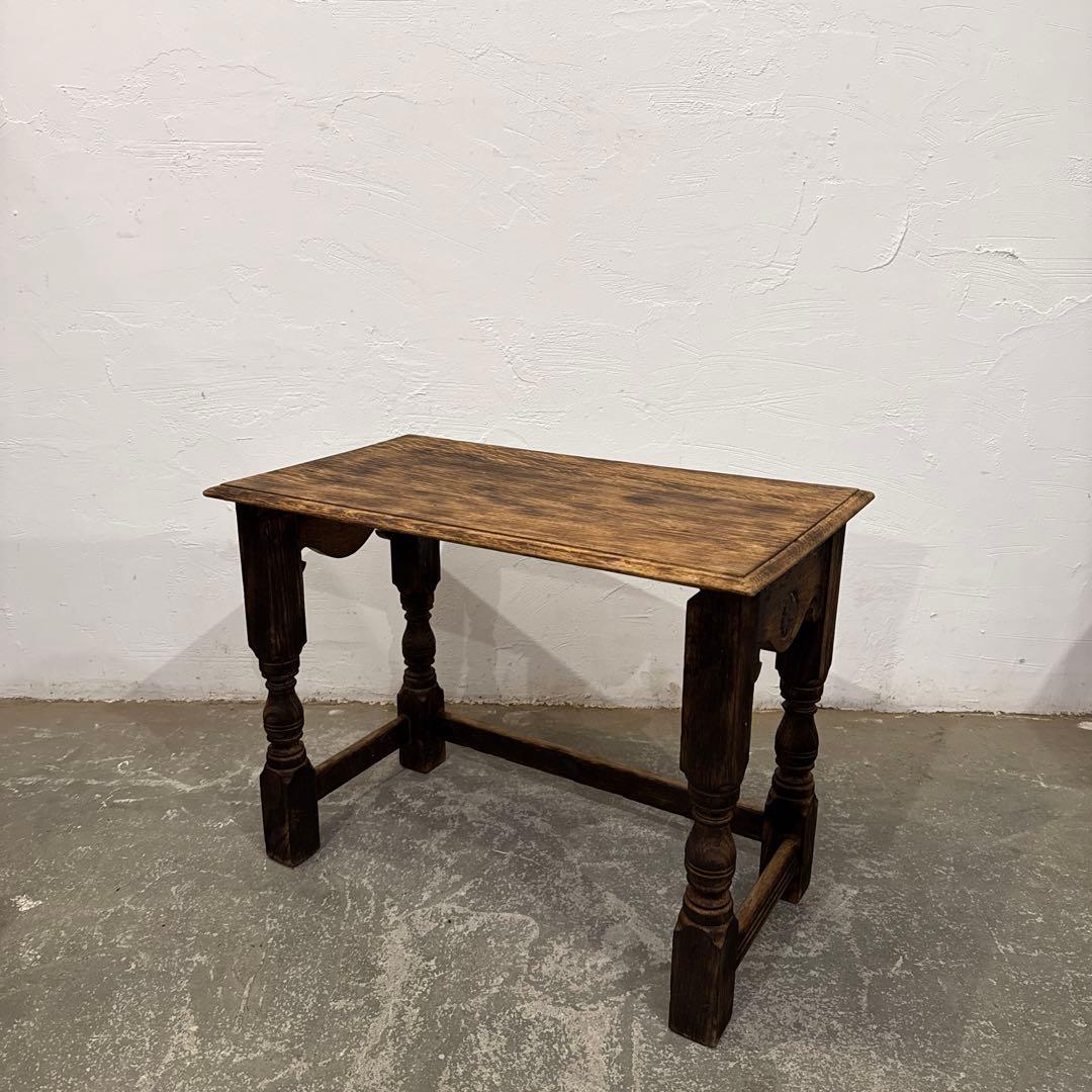 ビンテージ　木製サイドテーブル　大