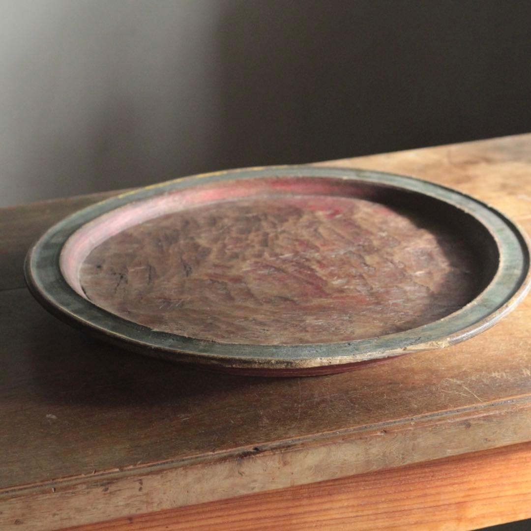 枯れ盆 酒器膳 古道具 アンティーク くり抜き盆 盆