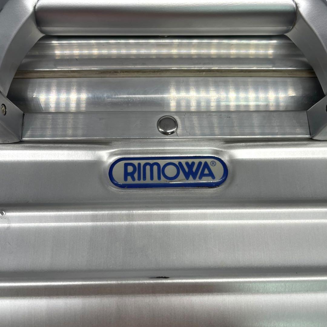 リモワ キャリーバッグ スーツケース トパーズ 青ロゴ 2輪 アルミニウム 銀