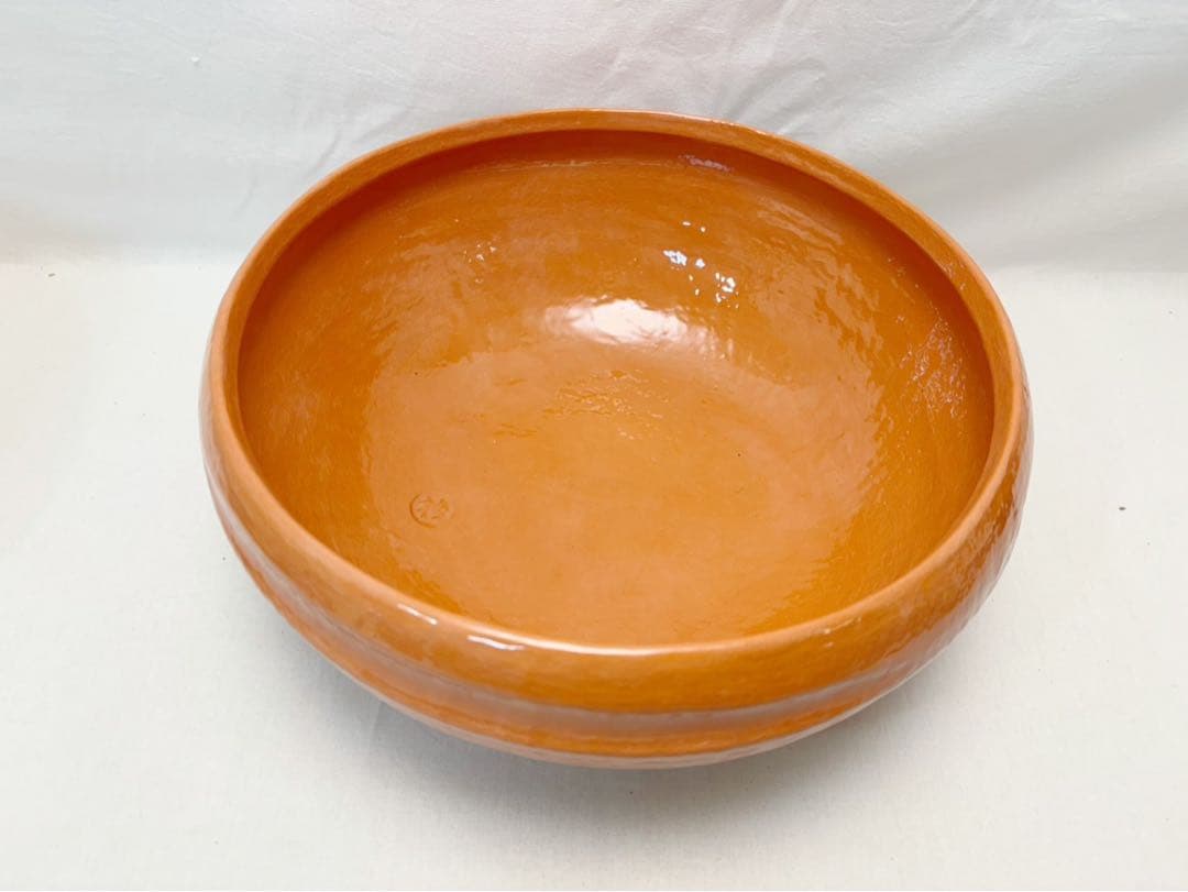 ほぼ未使用 茶道具 半田焙烙半田素焼 赤楽 底取 火箸 4点セット 陶印 桂