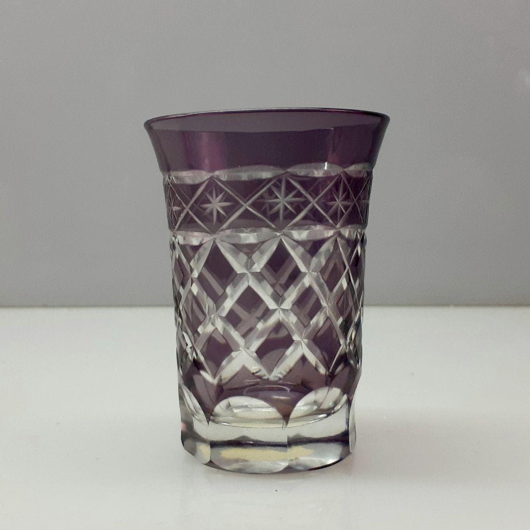 MURANO ムラノ 金彩 ドルフィン モチーフ ブルー グラス 2客セット