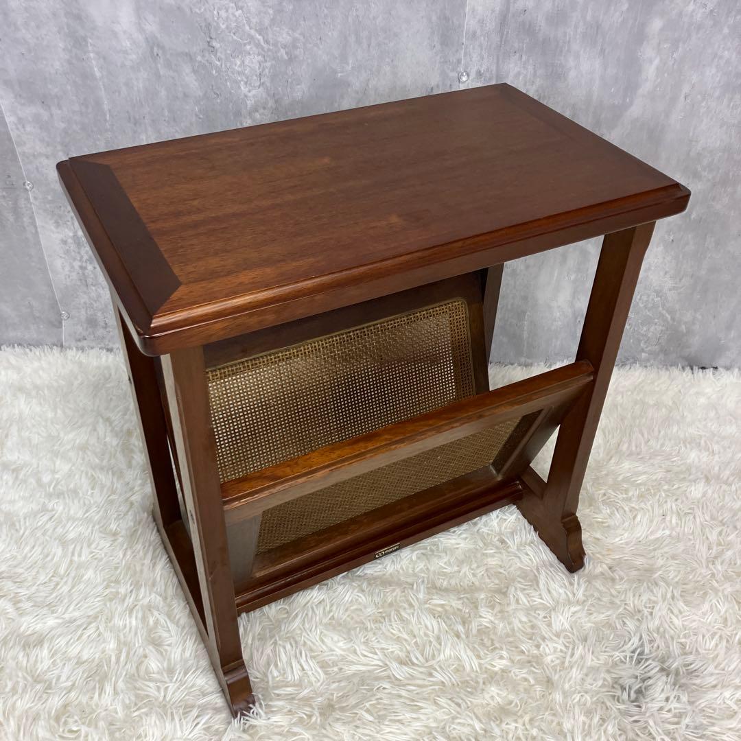 【美品】maruni　マルニ木工　地中海　マガジンラック　サイドテーブル